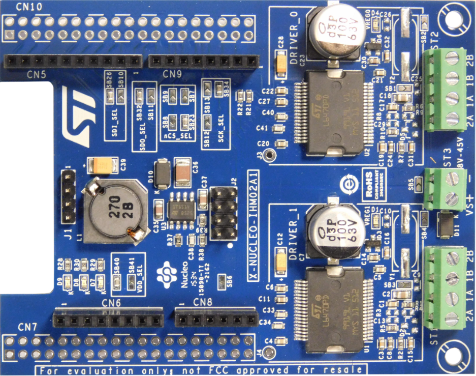 Schaltungsanordnung - STMicroelectronics X-NUCLEO-IHM02A1 Motortreiber-Erweiterungsboard