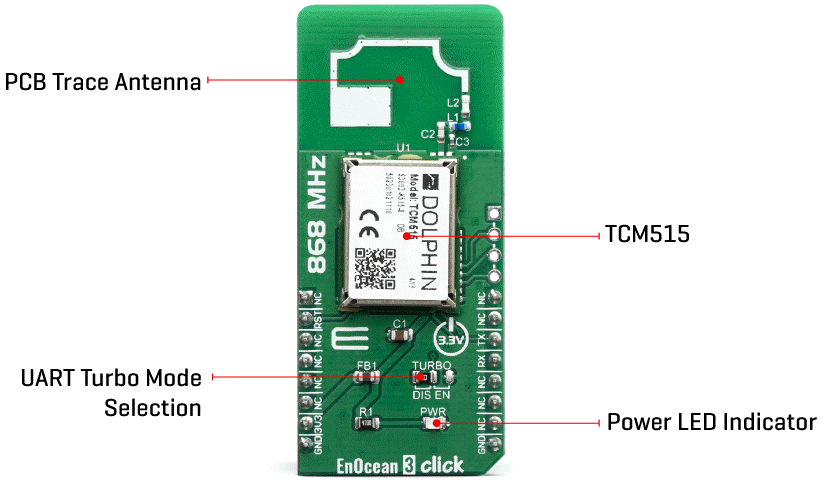 Mikroe MIKROE-3653 EnOcean 3 Click