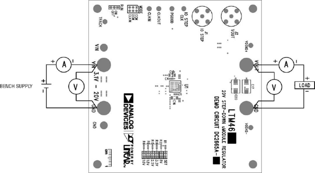 Schaltungsanordnung - Analog Devices Inc. DC2665A-A Demonstrationsschaltung für LTM4626