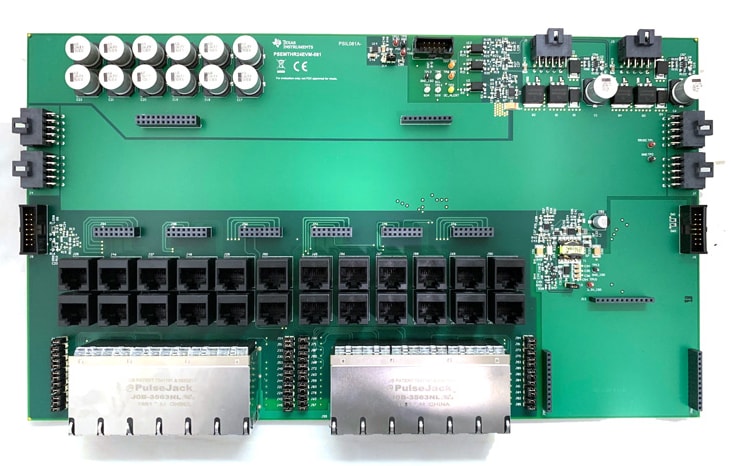 Schaltungsanordnung - Texas Instruments PSEMTHR24EVM-081 Motherboard für PSE-System