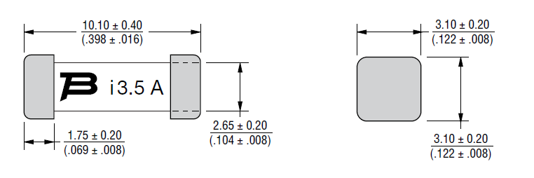 Blockdiagramm - Bourns SinglFuse™ SF-3812TL-T SMD-Sicherungen mit geringem Stromverbrauch