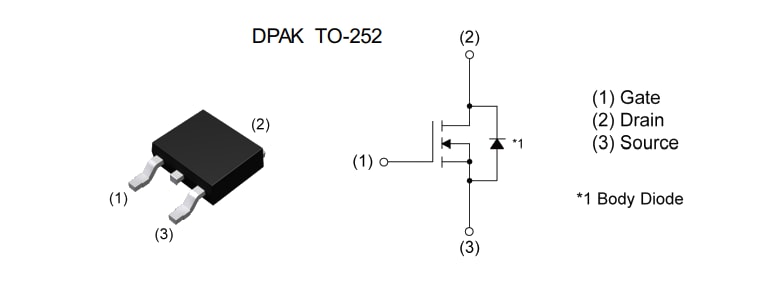 Applikations-Schaltungsdiagramm - ROHM Semiconductor RD3U041AAFRA n-Kanal-Leistungs-MOSFET mit 250 V und 4 A
