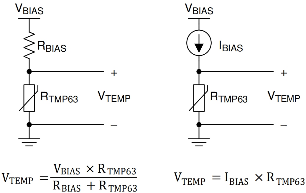 Blockdiagramm - Texas Instruments TMP63/TMP63-Q1 Lineare Thermistoren