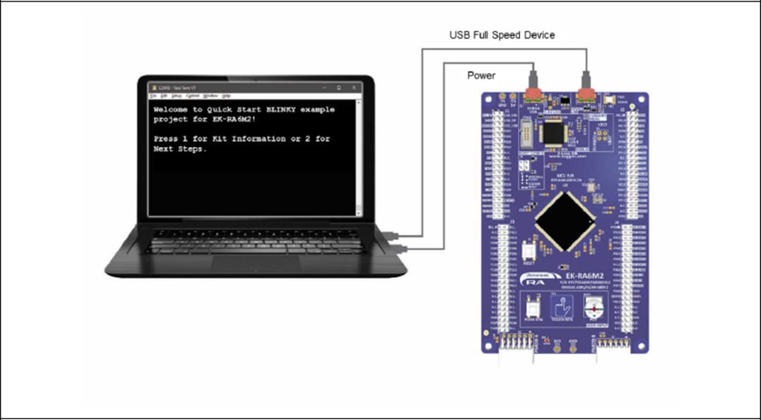 Renesas Electronics EK-RA6M2 Evaluierungskit für die RA6M2 MCU-Gruppe