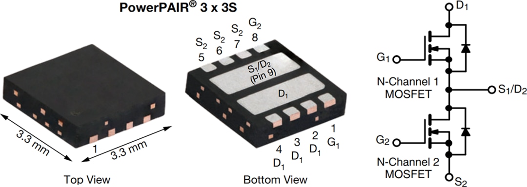 Vishay SiZ240DT 40-V-n-Zweikanal-MOSFET (D-S)