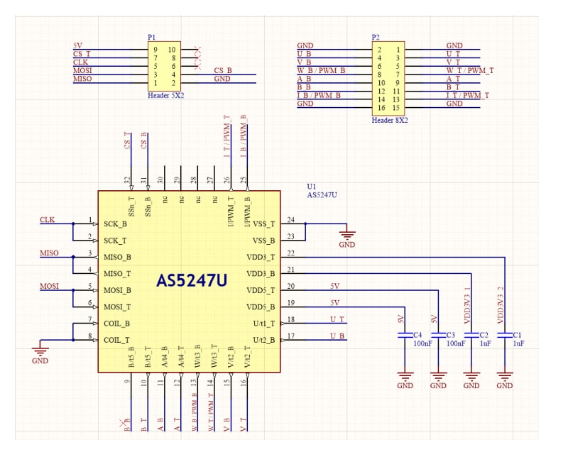 ams OSRAM AS5247U Adapterboard