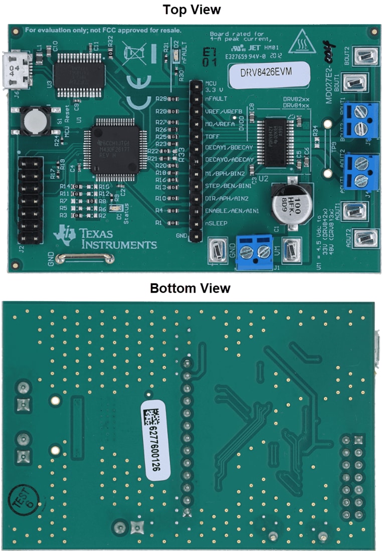 Technische Zeichnung - Texas Instruments DRV8426EVM Treiber-Evaluierungsmodul (EVM)