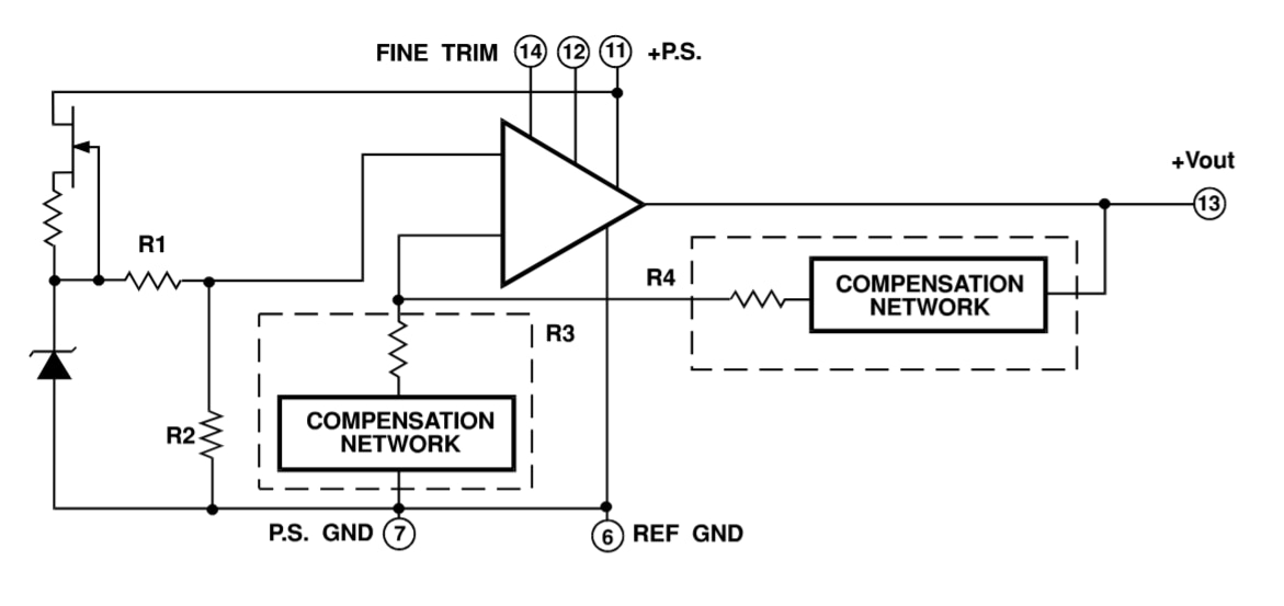 Block Diagram - Apex Microtechnology VRE104 Ultrastable +4.5V Output Voltage Reference