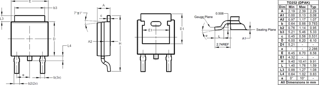 Technische Zeichnung - Diodes Incorporated SBRFP10U60D1 SBR®-Diode (Super-Barrieregleichrichter-Diode)