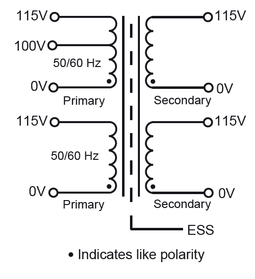 Schaltplan - Signal Transformer / Bel HPI Internationale Hochleistungs-Transformatoren