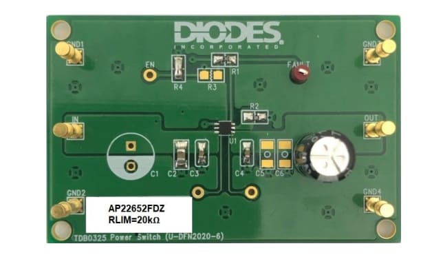 Diodes Incorporated AP22652FDZ-EVM Evaluierungsmodul