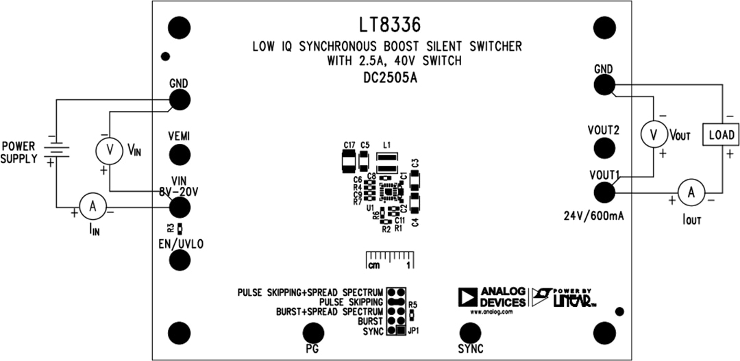 Analog Devices Inc. DC2505A Demonstrationsschaltung für LT8336