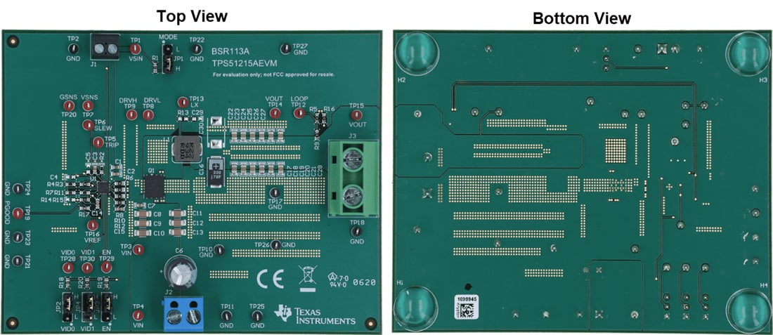 Technische Zeichnung - Texas Instruments TPS51215AEVM Controller-Evaluierungsmodul (EVM)