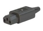 Schurter 478x gerade, wiederverdrahtbare IEC-Kabelsteckverbinder
