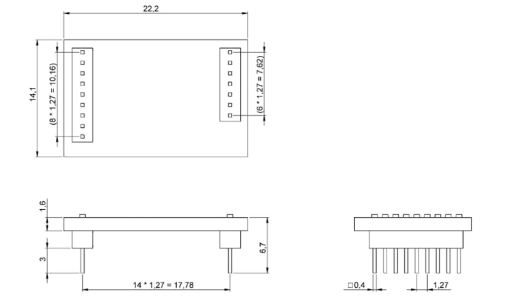 Technische Zeichnung - Bosch BHI260AP Shuttle-Board 3.0