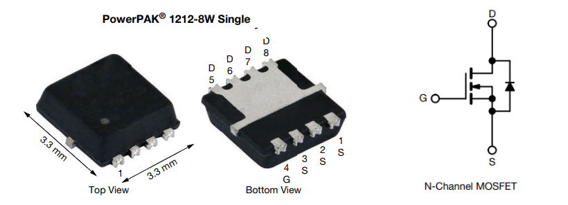 Applikations-Schaltungsdiagramm - Vishay / Siliconix SQS414CENW 60-V-Automotive-n-Kanal-MOSFETs (D-S) von 175 °C