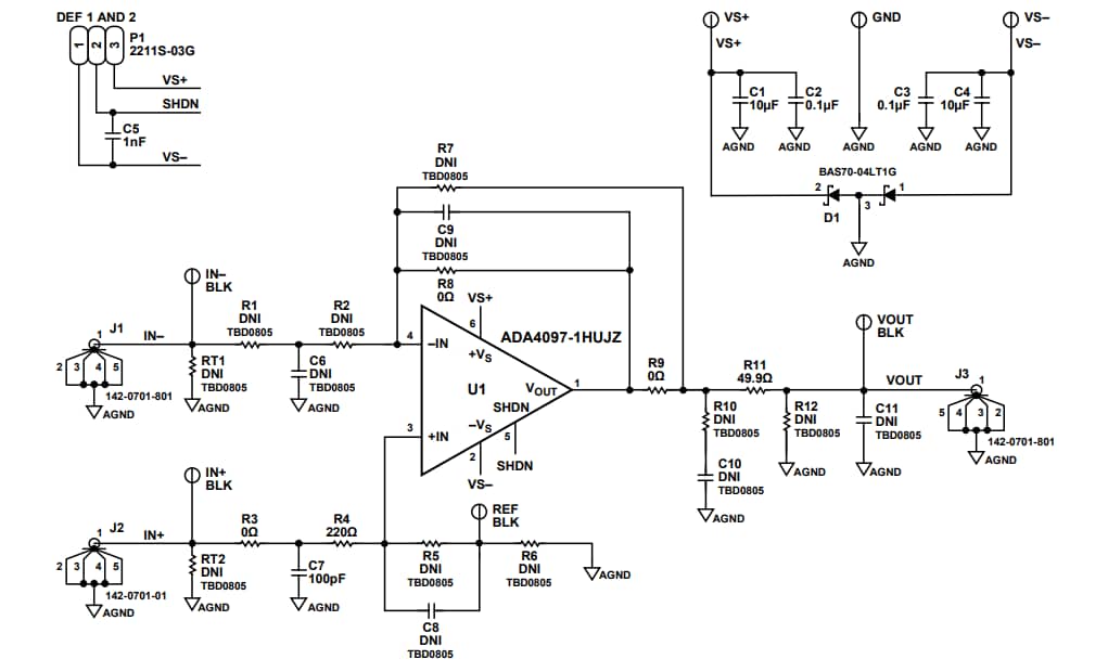 Schaltplan - MACOM CMPA0530002S-AMP1 Applikations-Schaltung