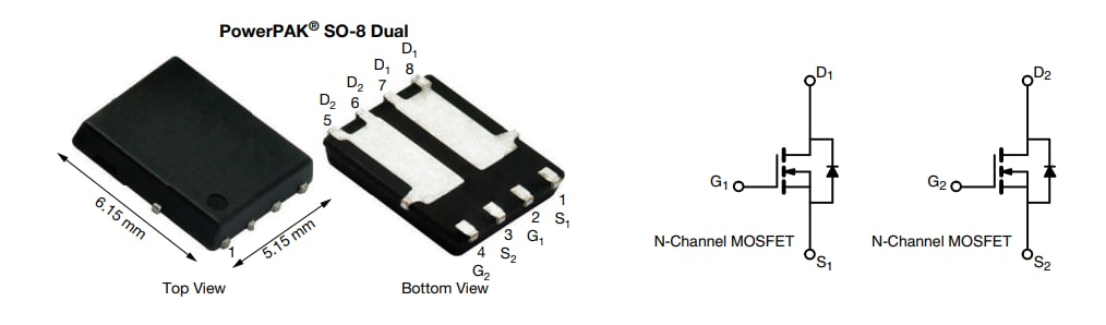 Vishay / Siliconix Si7252ADP 100-V-n-Zweikanal-(D-S)-MOSFET