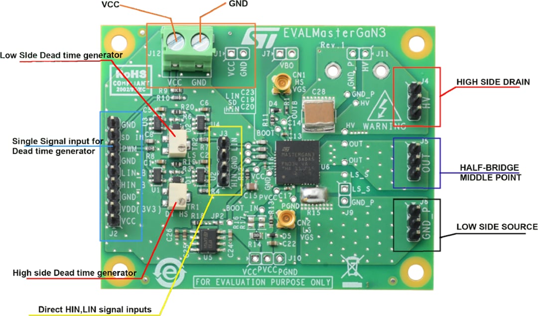 STMicroelectronics EVALMASTERGAN3 Demonstrationsboard