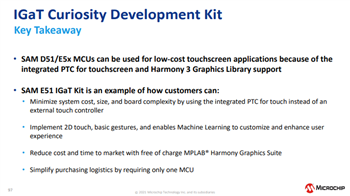Microchip Technology SAM E51 Integrierte Grafik und Touch Curiosity Kit