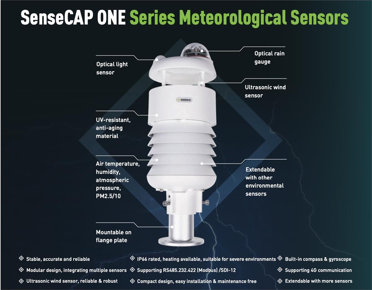 Seeed Studio SensorCap ONE kompakte Wettersensoren
