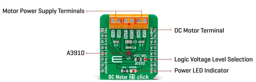 Mikroe DC Motor 21 Click
