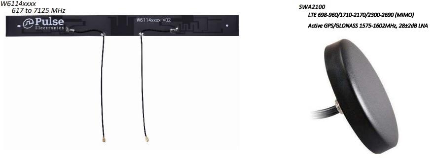 Pulse Electronics 5G Interne MIMO-FPC-Antennen