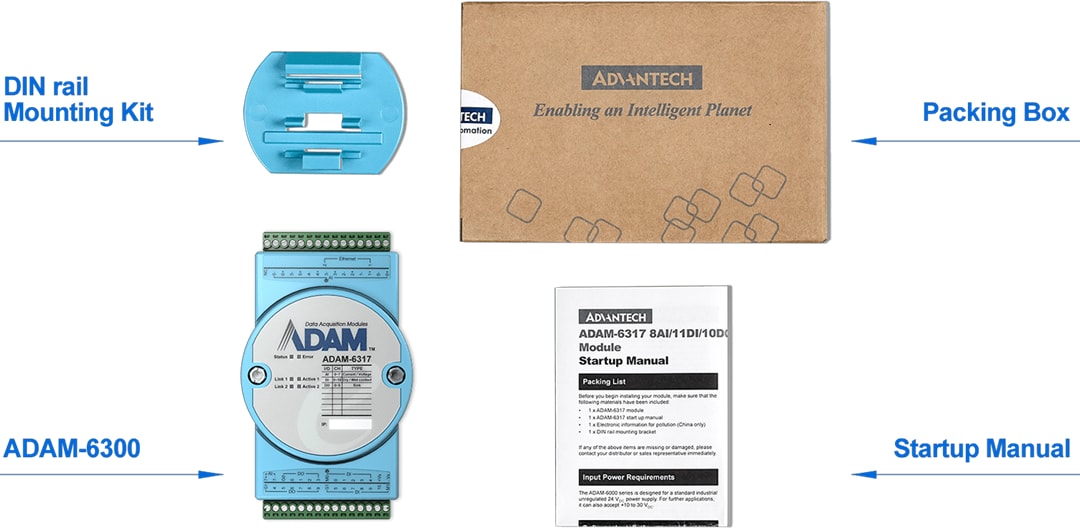 Advantech ADAM-6300 OPC UA Ethernet-I/O-Module