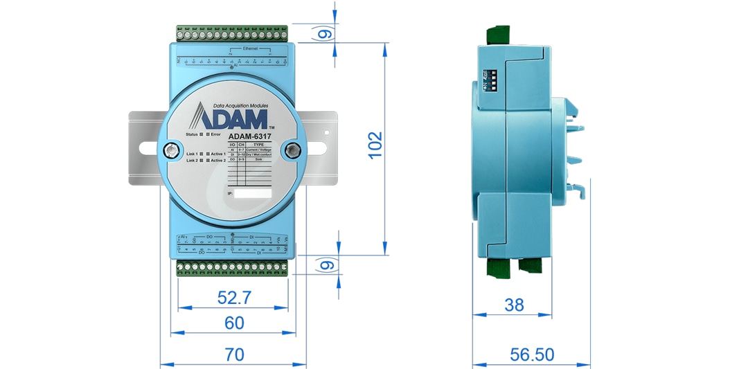 Advantech ADAM-6300 OPC UA Ethernet-I/O-Module