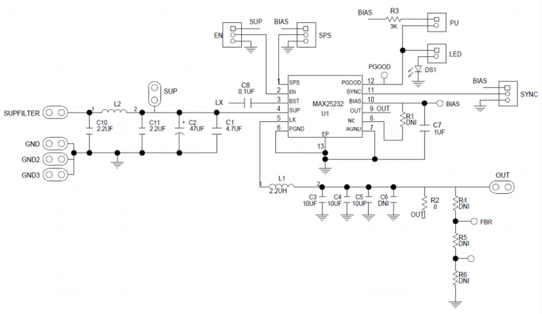 Analog Devices / Maxim Integrated MAX25232 Evaluierungskit