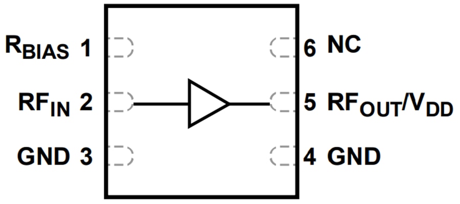 Blockdiagramm - Analog Devices Inc. HMC8413 Rauscharmer Verstärker