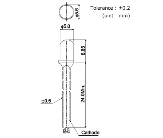 ROHM Semiconductor SLI-570x/SLA-570x Mehrfarbige LEDs zur Durchsteckmontage