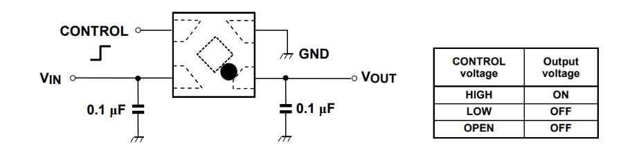 Applikations-Schaltungsdiagramm - Toshiba TCR2EN 200mA Low-Dropout-Regler