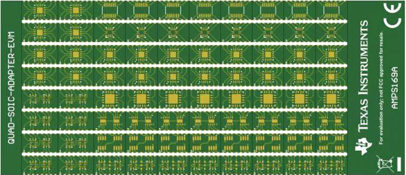 Technische Zeichnung - Texas Instruments SURFACE-MOUNT-ADAPTER-EVM Evaluierungsmodule