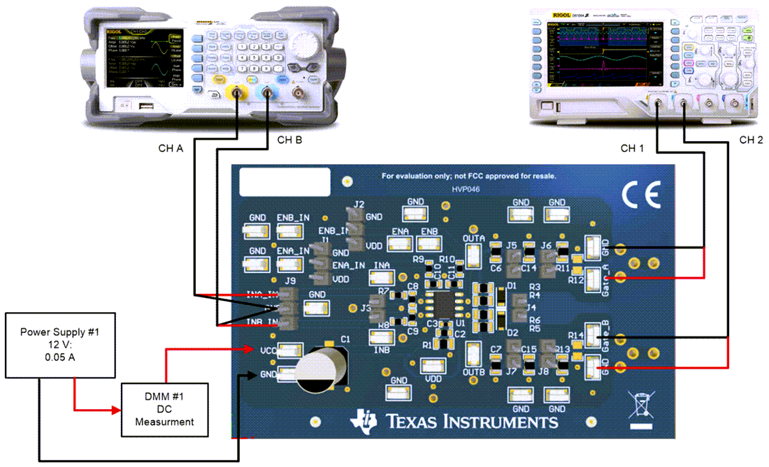 Technische Zeichnung - Texas Instruments UCC27624EVM Treiber-Evaluierungsmodul (EVM)