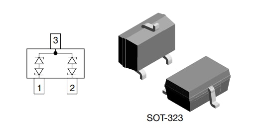 Applikations-Schaltungsdiagramm - Vishay Semiconductors VCAN36C2-03G BiSy Dual-Leitungs-ESD-Schutzdioden