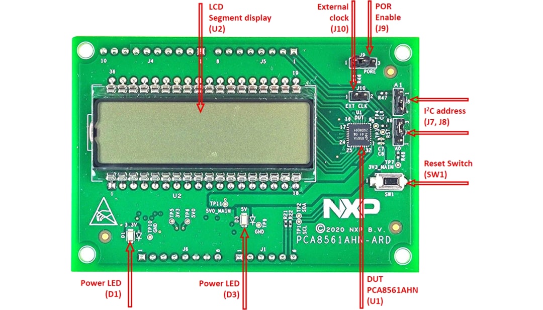 NXP Semiconductors PCA8561AHN-ARD LCD-Treiber Arduino® Shield