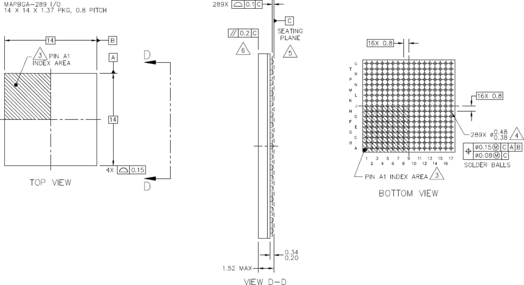 Technische Zeichnung - NXP Semiconductors i.MX RT117H Crossover–Mikrocontroller