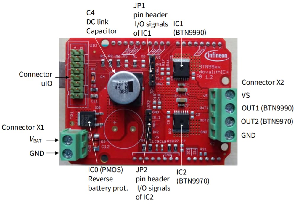 Infineon Technologies DCSHIELDBTN9970LVTOBO1 DC-Motorsteuerungsabschirmung