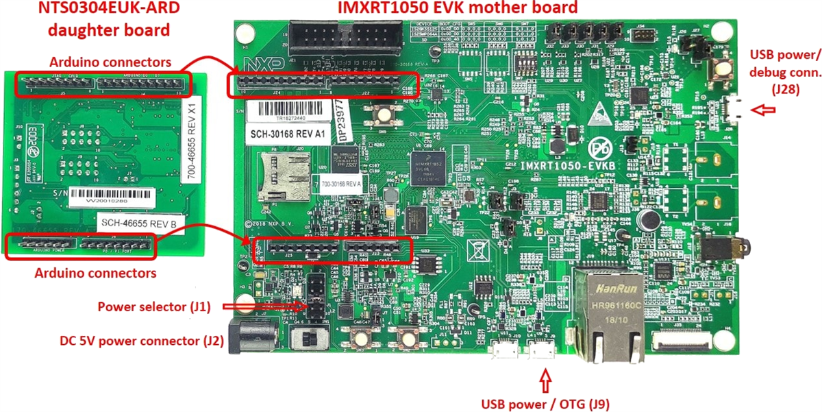 NXP Semiconductors NTS0304EUK-ARD Pegelwandler-Evaluierungsboard