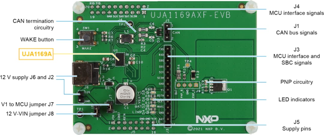NXP Semiconductors UJA1169AF3-EVB Evaluierungsboard