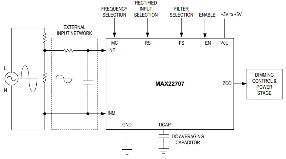 Analog Devices / Maxim Integrated MAX22707 Präzisions-Nulldurchgangsdetektor