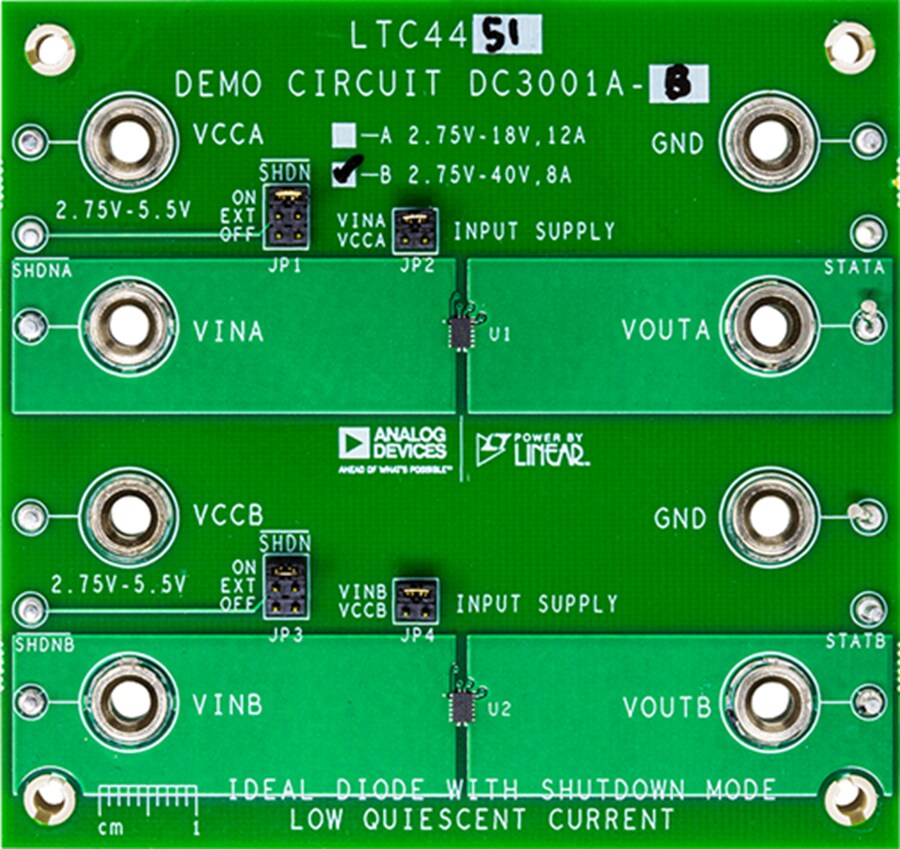 Technische Zeichnung - Analog Devices Inc. DC3001A-B Demonstrationsschaltung für LTC4451