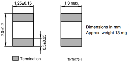 EPCOS / TDK B574xV5 0805-SMD-NTC-Thermistoren