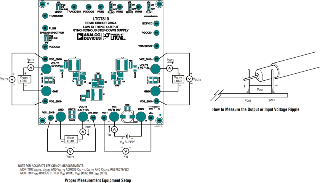 Technische Zeichnung - Analog Devices Inc. LTC7819 Demonstrationsboard (DC2897A)