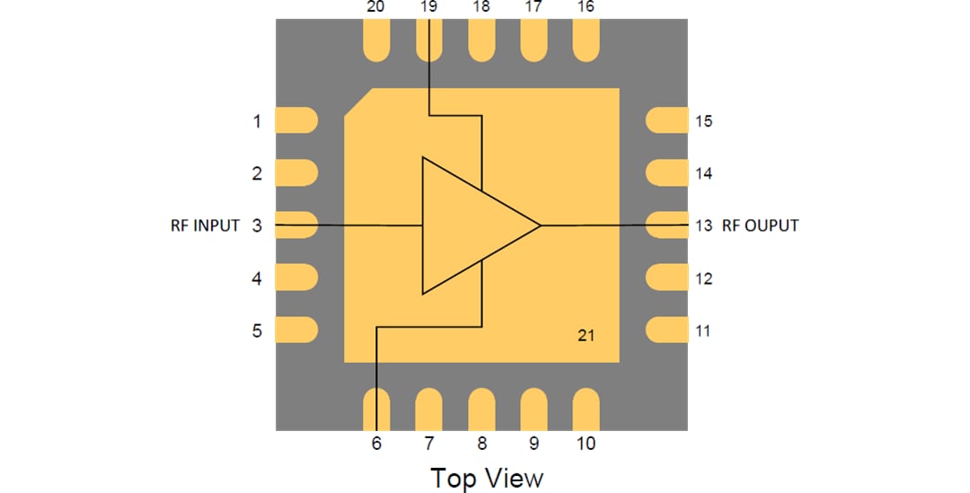 Blockdiagramm - Qorvo QPA2935 2-W-S-Band-GaN-Treiberverstärker