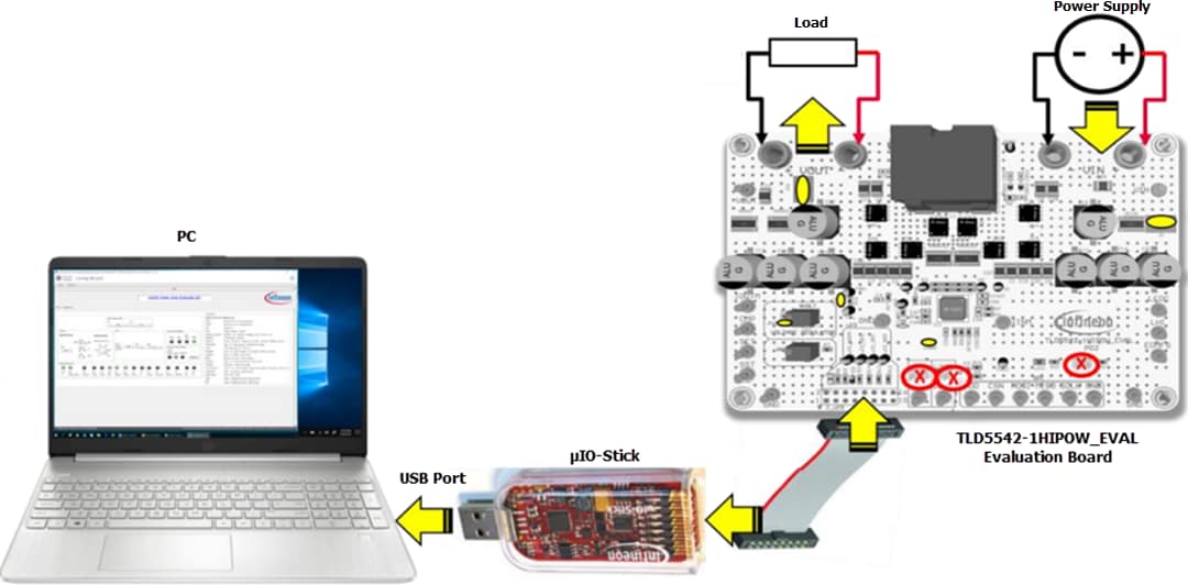 Infineon Technologies TLD5542-1HIPOW_EVAL Evaluierungsboard