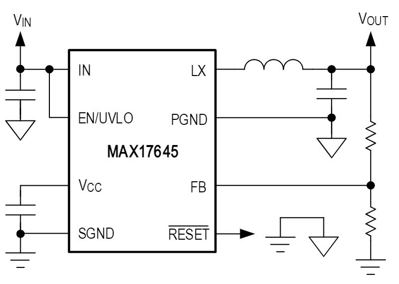 Analog Devices / Maxim Integrated MAX17645 Synchrone DC/DC-Abwärtswandler