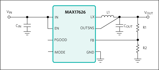 Analog Devices / Maxim Integrated MAX17626 Synchrone Abwärtswandler