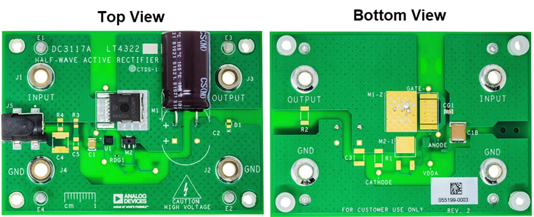 Technische Zeichnung - Analog Devices Inc. DC3117A/DC3137A LT4322 Demonstrationsschaltungen